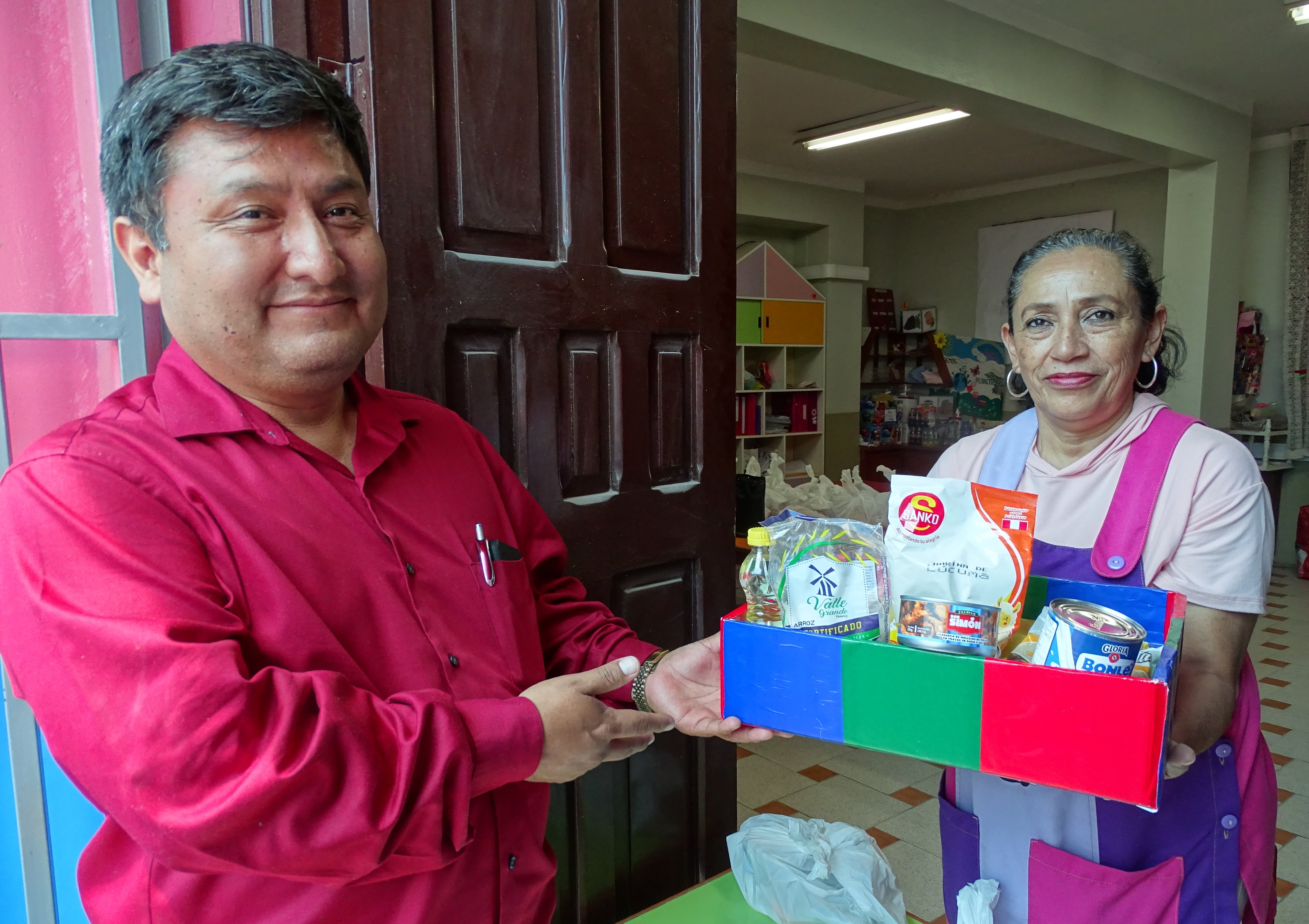 Distribución de alimentos en Moquegua