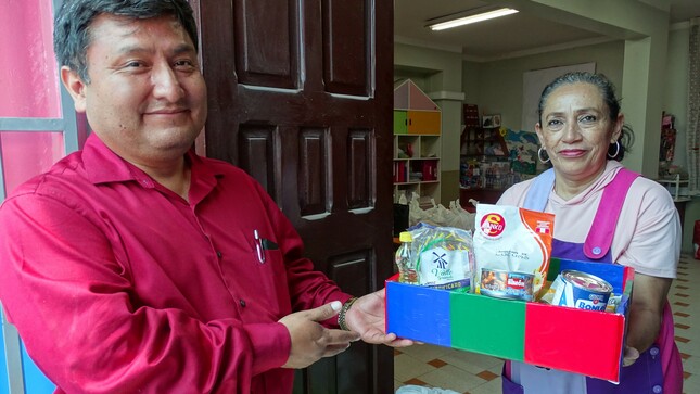 Distribución de alimentos en Moquegua