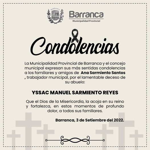 Entidad Municipal brinda condolencias a trabajadora 