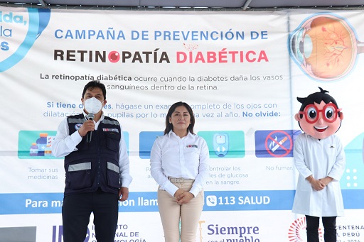 Participación de la Ministra de Salud en la Campaña de prevención de retinopatía diabética realizada en el INO