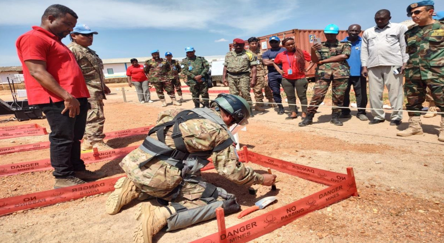 Compañía de Ingeniería Perú demostró sus capacidades contra artefactos explosivos