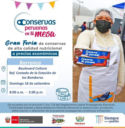 Gran feria de conservas peruanas