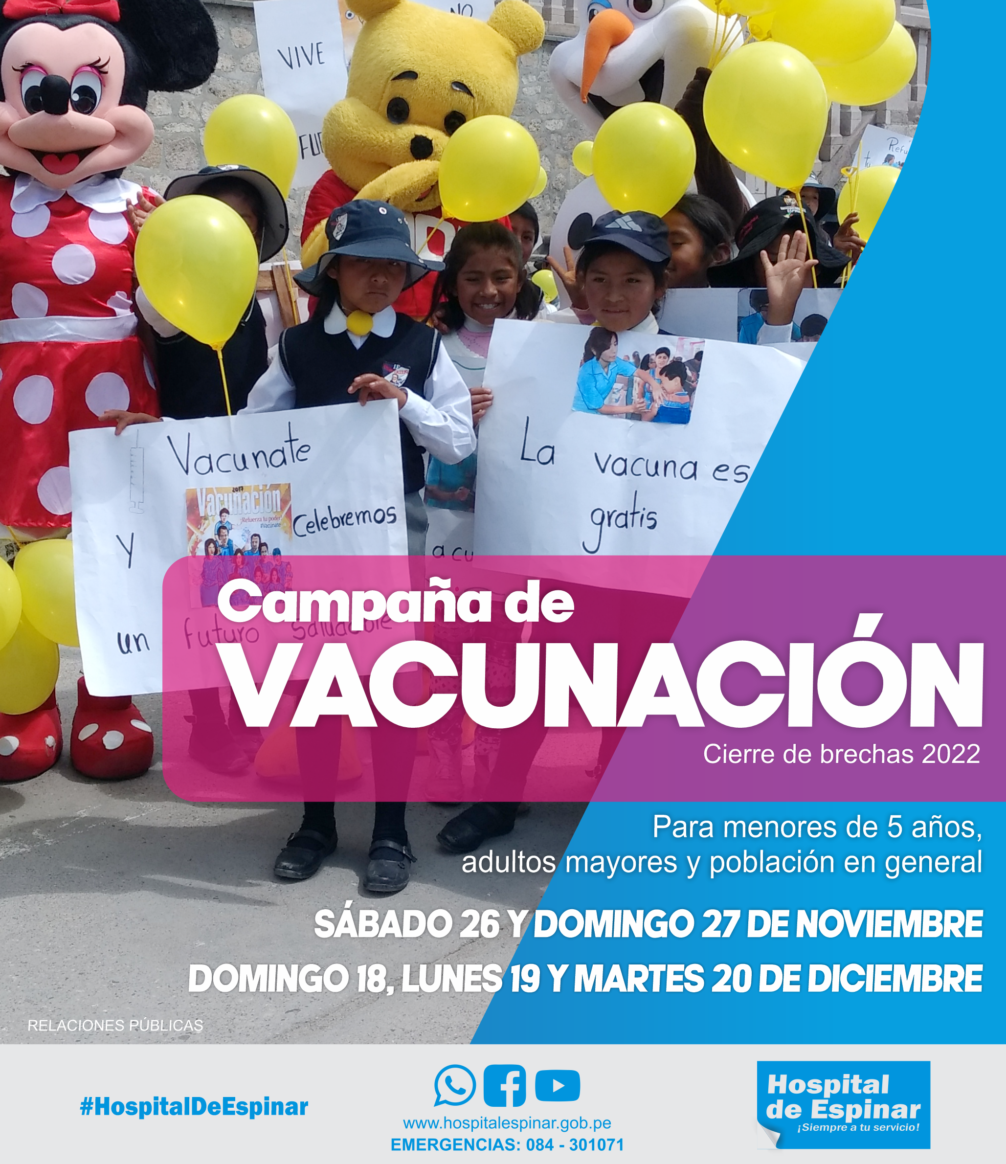Banner de la Campaña de Vacunación