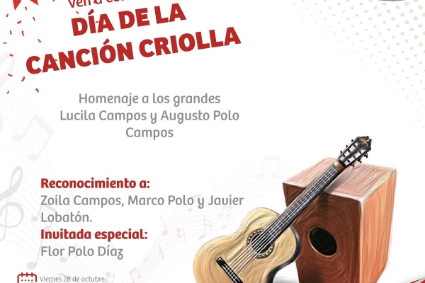 Por el “Día de la Canción Criolla”, en la primera feria de emprendimiento Reactiva Lince
En el marco de la realización de la primera feria de emprendimiento Reactiva Lince, esta semana se llevará a cabo un emotivo homenaje a dos grandes personajes de nuestra música criolla, como Augusto Polo Campos y la gran Lucila Campos, quien fuera vecina ilustre de este distrito.
En el homenaje, que se realizará este viernes 28 de octubre, al mediodía, estará presente Marco Polo Campos, el hijo del reconocido compositor, y Zoila Campos, hija de la siempre recordada Lucila. Asimismo, participará de estos homenajes el conocido cantante Javier Lobatón, por lo que esta jarana será de “rompe y raja”.
La feria de emprendimiento Reactiva Lince se realizará del jueves 27 de octubre al martes 1 de noviembre, entre las 11:00 a.m. y las 10:00 p.m., en el parque del Bomberos. Contará con más de 30 expositores que mostrarán lo mejor de la gastronomía y dulces criollos, prendas de vestir, manualidades, artículos para el cuidado de las mascotas, entre otros.
Además, el evento contará con espectáculos en vivo, juegos, sorpresas, entre otros. De este modo, el sábado 29, a partir de las 4:00 de la tarde, se llevará a cabo un lindo concurso de disfraces. El lunes 31 de octubre, se realizará el concurso de Cosplay Halloween, para niños y adultos, con premios para el primer puesto.
El ingreso a la feria Reactiva Lince es gratuito, por lo que ningún vecino puede perderse este evento creado para toda la familia.