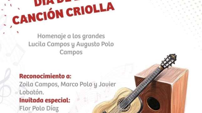 Por el “Día de la Canción Criolla”, en la primera feria de emprendimiento Reactiva Lince

En el marco de la realización de la primera feria de emprendimiento Reactiva Lince, esta semana se llevará a cabo un emotivo homenaje a dos grandes personajes de nuestra música criolla, como Augusto Polo Campos y la gran Lucila Campos, quien fuera vecina ilustre de este distrito.
 
En el homenaje, que se realizará este viernes 28 de octubre, al mediodía, estará presente Marco Polo Campos, el hijo del reconocido compositor, y Zoila Campos, hija de la siempre recordada Lucila. Asimismo, participará de estos homenajes el conocido cantante Javier Lobatón, por lo que esta jarana será de “rompe y raja”.
 
La feria de emprendimiento Reactiva Lince se realizará del jueves 27 de octubre al martes 1 de noviembre, entre las 11:00 a.m. y las 10:00 p.m., en el parque del Bomberos. Contará con más de 30 expositores que mostrarán lo mejor de la gastronomía y dulces criollos, prendas de vestir, manualidades, artículos para el cuidado de las mascotas, entre otros.
 
Además, el evento contará con espectáculos en vivo, juegos, sorpresas, entre otros. De este modo, el sábado 29, a partir de las 4:00 de la tarde, se llevará a cabo un lindo concurso de disfraces. El lunes 31 de octubre, se realizará el concurso de Cosplay Halloween, para niños y adultos, con premios para el primer puesto.
 
El ingreso a la feria Reactiva Lince es gratuito, por lo que ningún vecino puede perderse este evento creado para toda la familia.