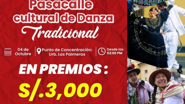 Municipalidad Provincial de Barranca invita a participar pasacalle cultural de danza tradicional
