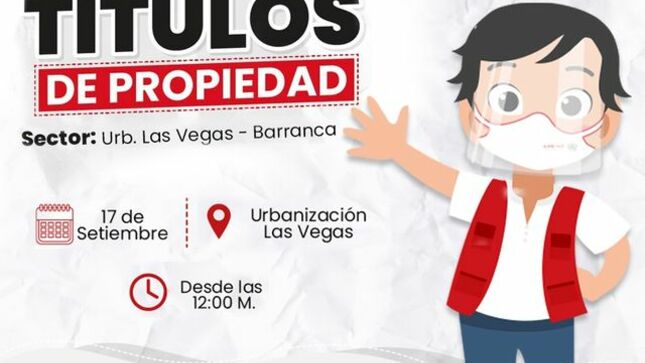 Entrega de títulos de propiedad en la Urbanización las Vegas 
