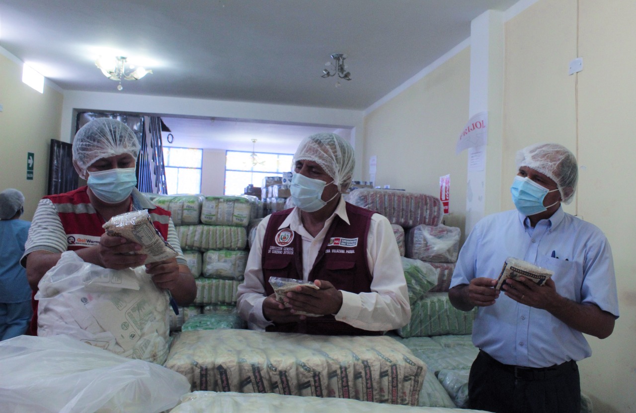 Entrega de alimentos a municipalidades