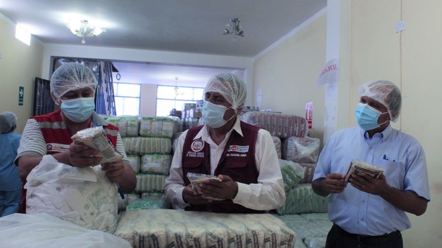 Entrega de alimentos a municipalidades
