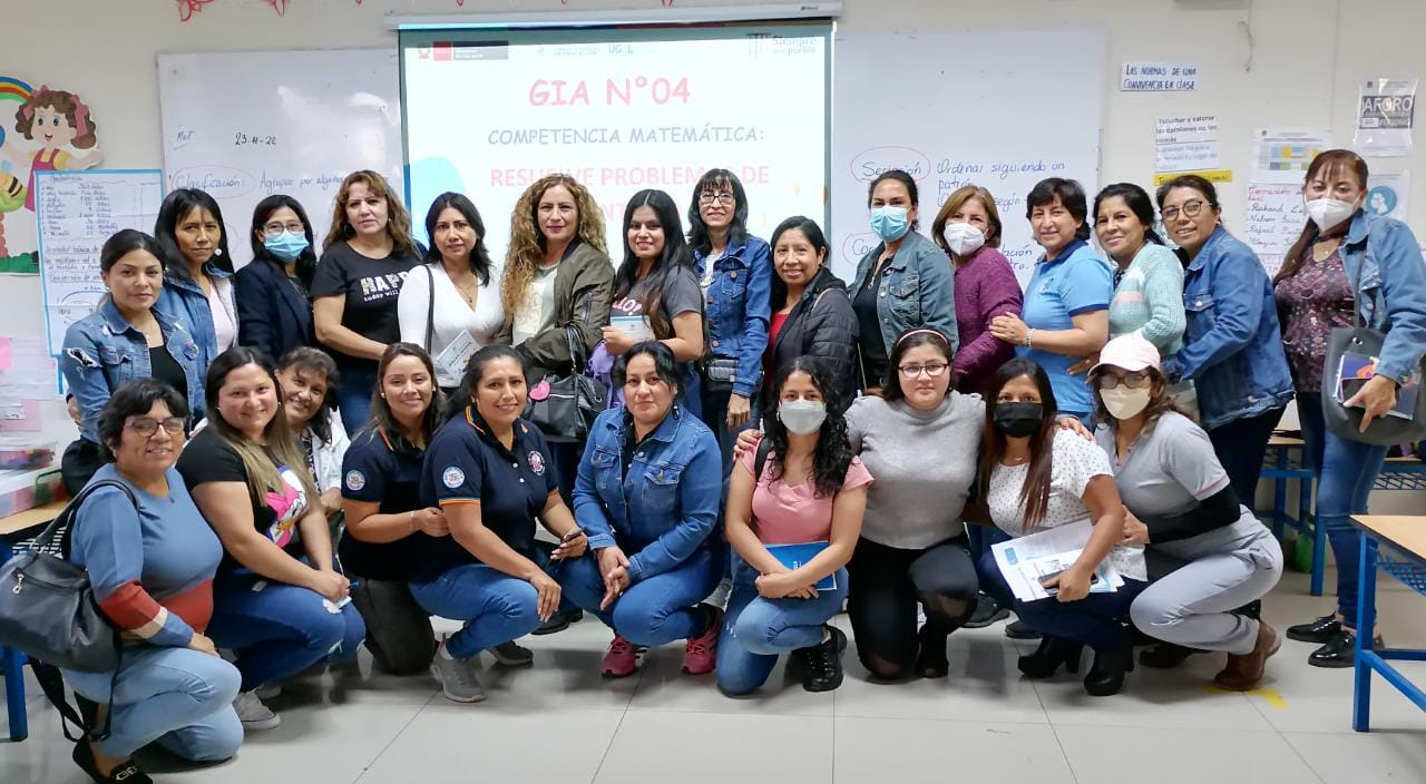 Tema: Competencia matemática Resuelve problemas de cantidad
Se contó con la participación de docentes del nivel inicial de los distritos de Trujillo Huanchaco y Víctor Larco Herrera
El día miércoles 23 de noviembre en las instalaciones de la I. E. N° 81026 Andrés Avelino Cáceres.