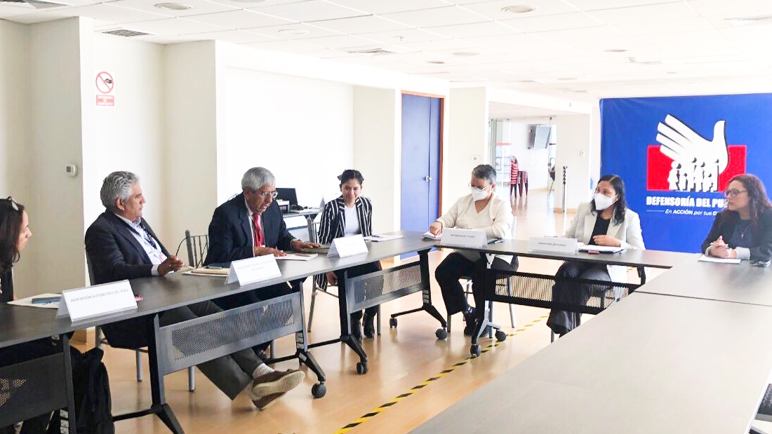 Foto de personas que participan en la reunión