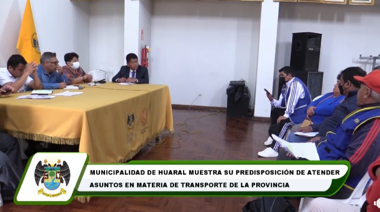 Municipalidad de Huaral muestra su predisposición de atender asuntos en materia de transporte de la provincia