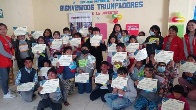 Se desarrolló la clausura de las actividades denominada "La Hora del Cuento" donde participaron niños que pertenecen al Programa INABIF.