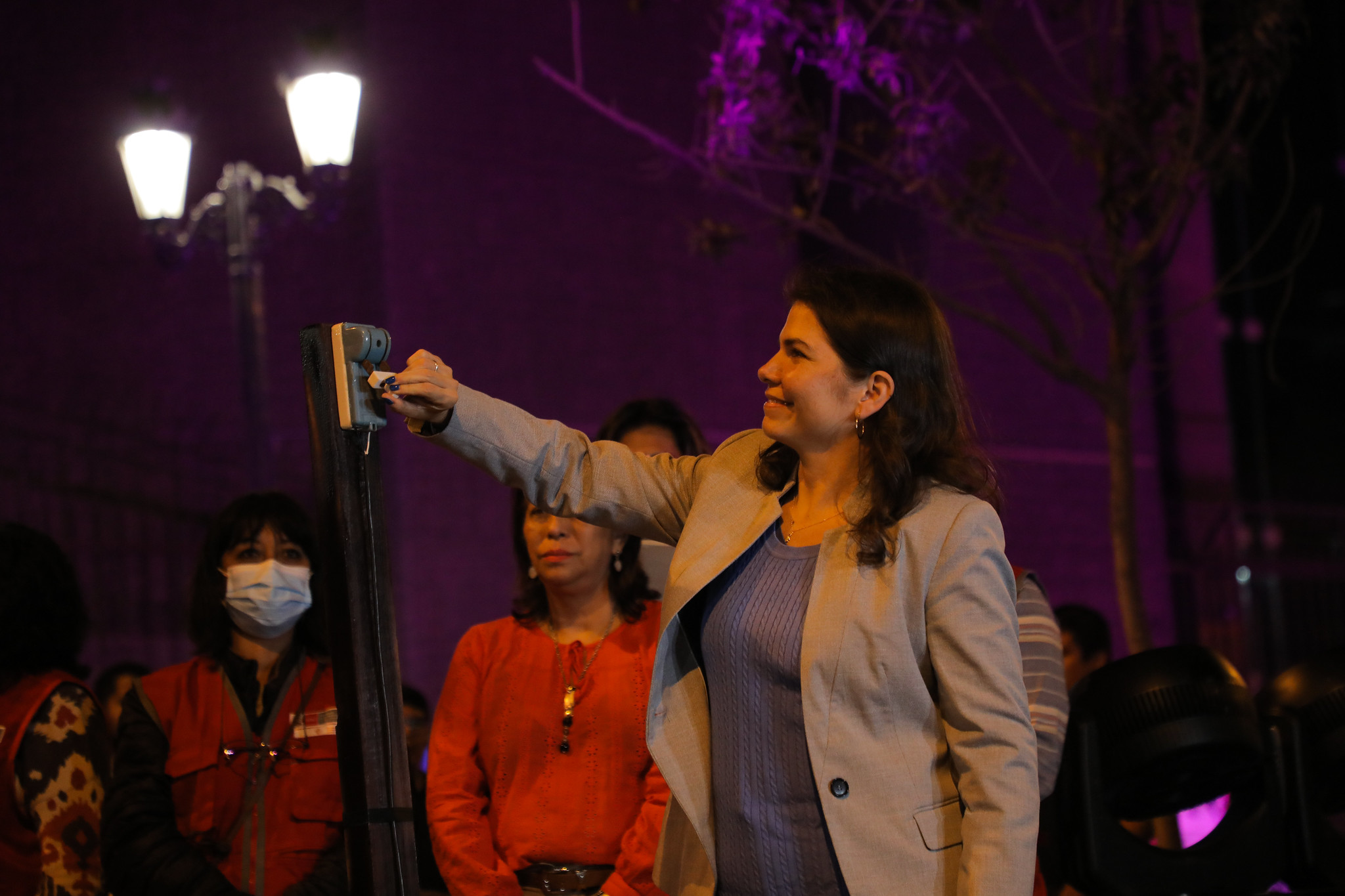 Principales sedes institucionales se iluminan de morado por el Día Internacional de la Eliminación de la Violencia contra las Mujeres