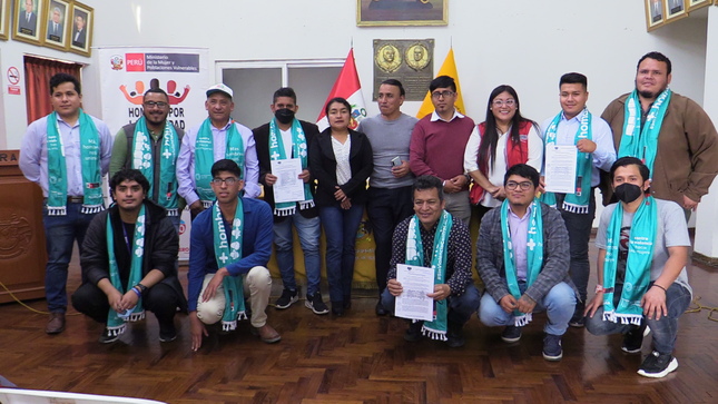 Se desarrolló la entrega de Resolución de Alcaldía N° 364 – 2022 MPH para el “Colectivo Hombres por la Igualdad en el Distrito de Huaral”