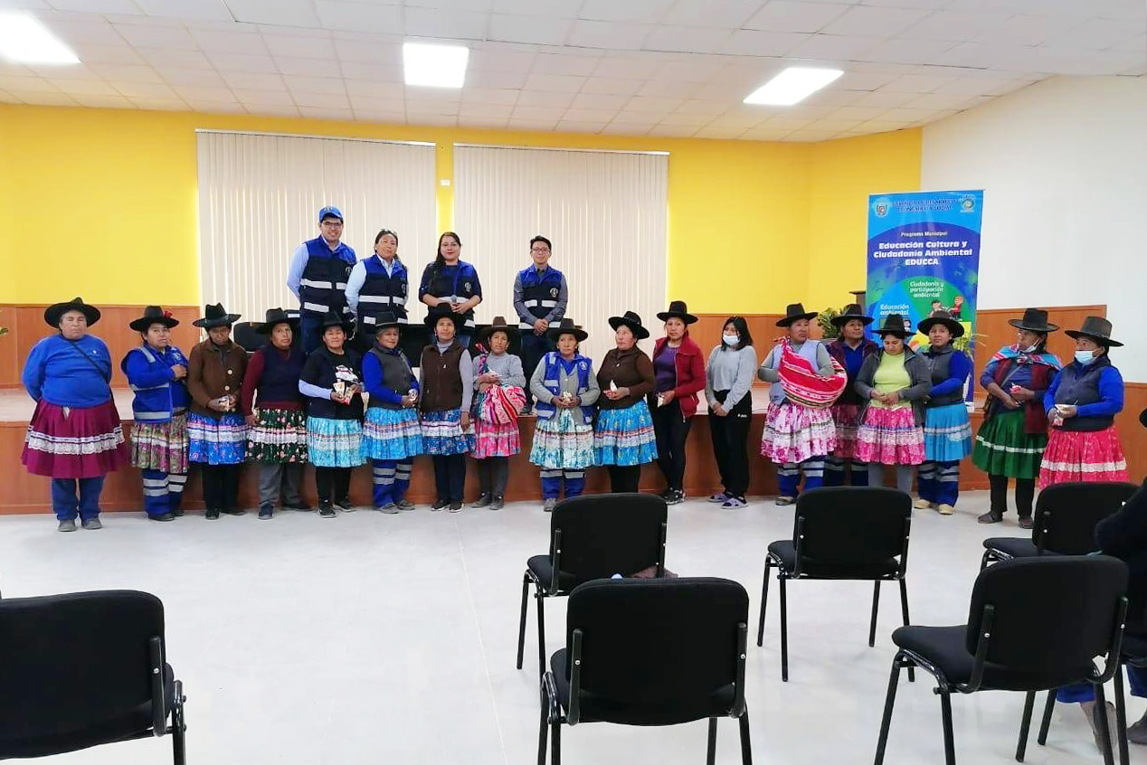 Sensibilizamos a pobladores de parte alta en manejo de residuos sólidos
