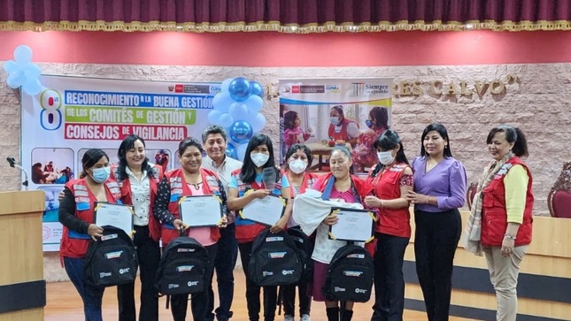 Reconocimiento a comités de gestión y consejos de vigilancia - TACNA 