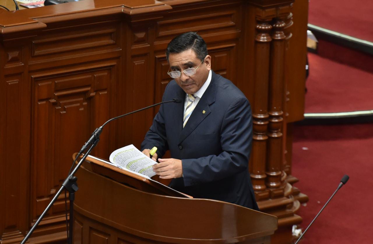 Ministro del Interior sustentó el proyecto de presupuesto del sector para el año fiscal 2023