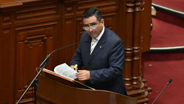Ministro del Interior sustentó el proyecto de presupuesto del sector para el año fiscal 2023