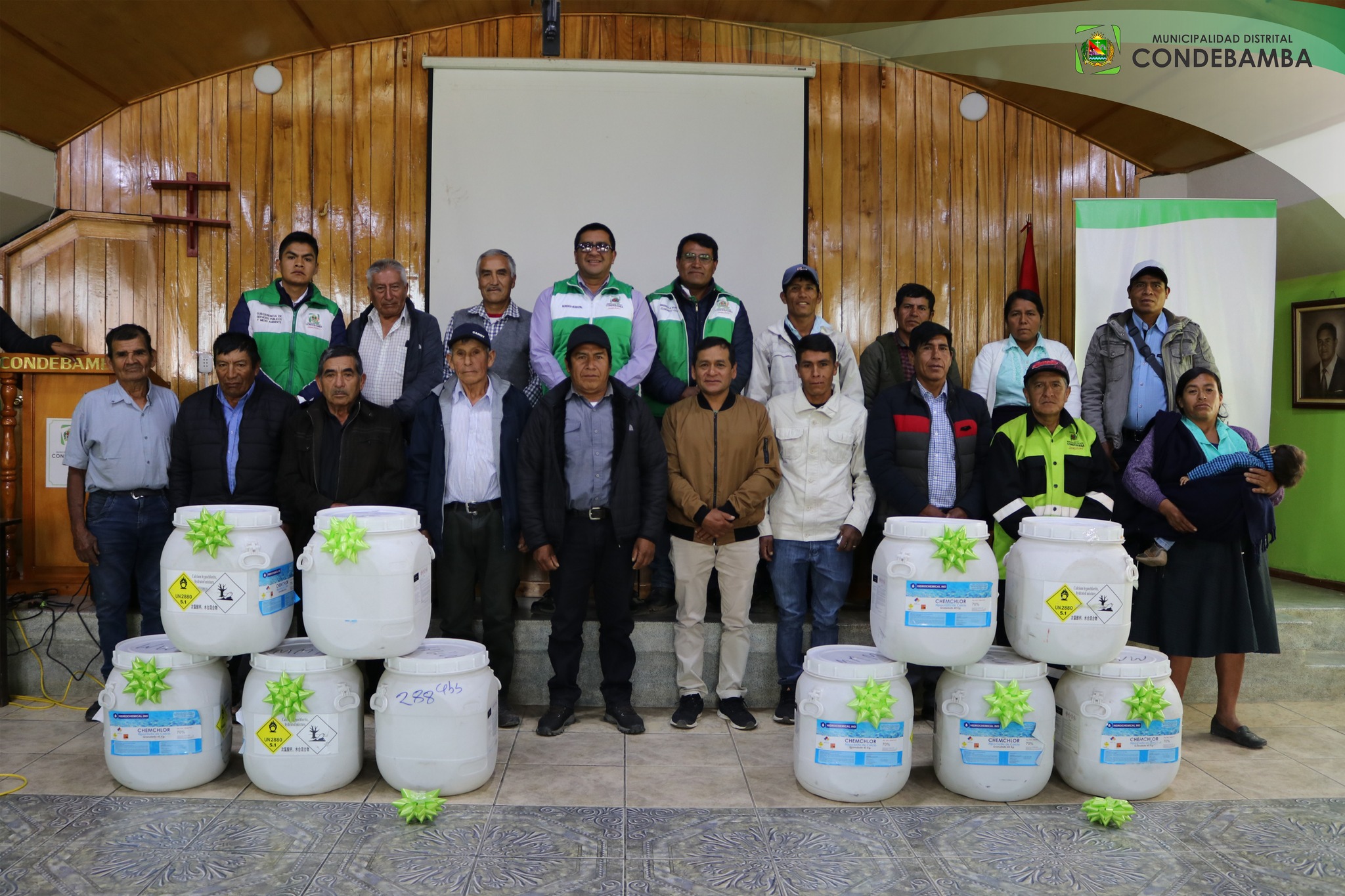 Se realizó una importante entrega de materiales para el consumo de agua segura a 10 Jass del Distrito de Condebamba💧.