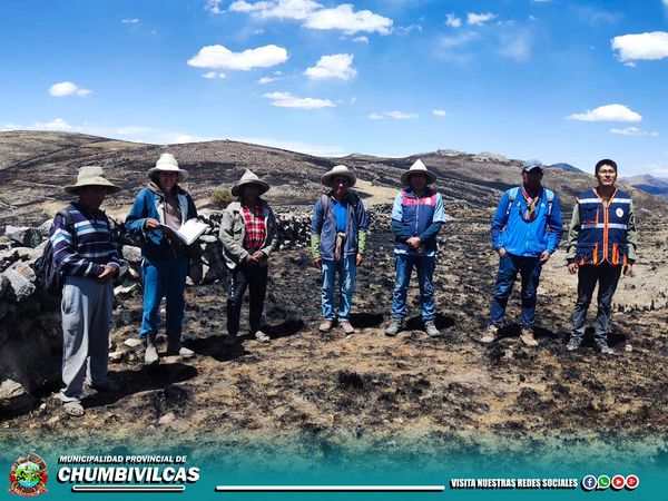 Municipalidad provincial de Chumbivilcas, entregó bienes de ayuda humanitaria a damnificados por incendios forestales