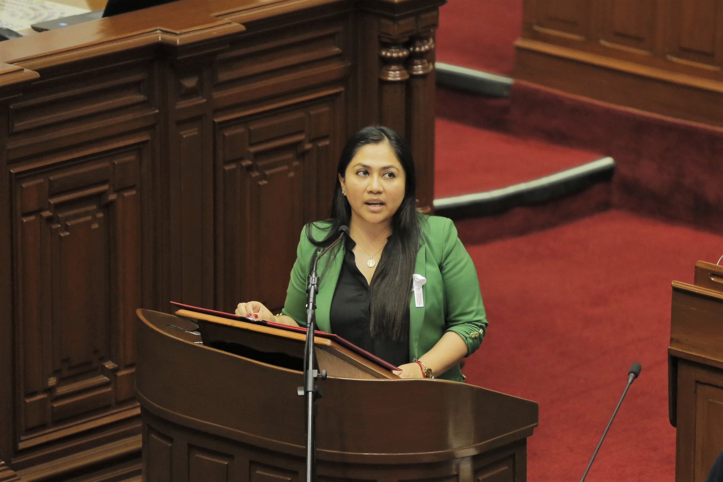 Ministra de la Mujer exhortó a la clase política a ayudar a mejorar la vida de las personas más vulnerables 