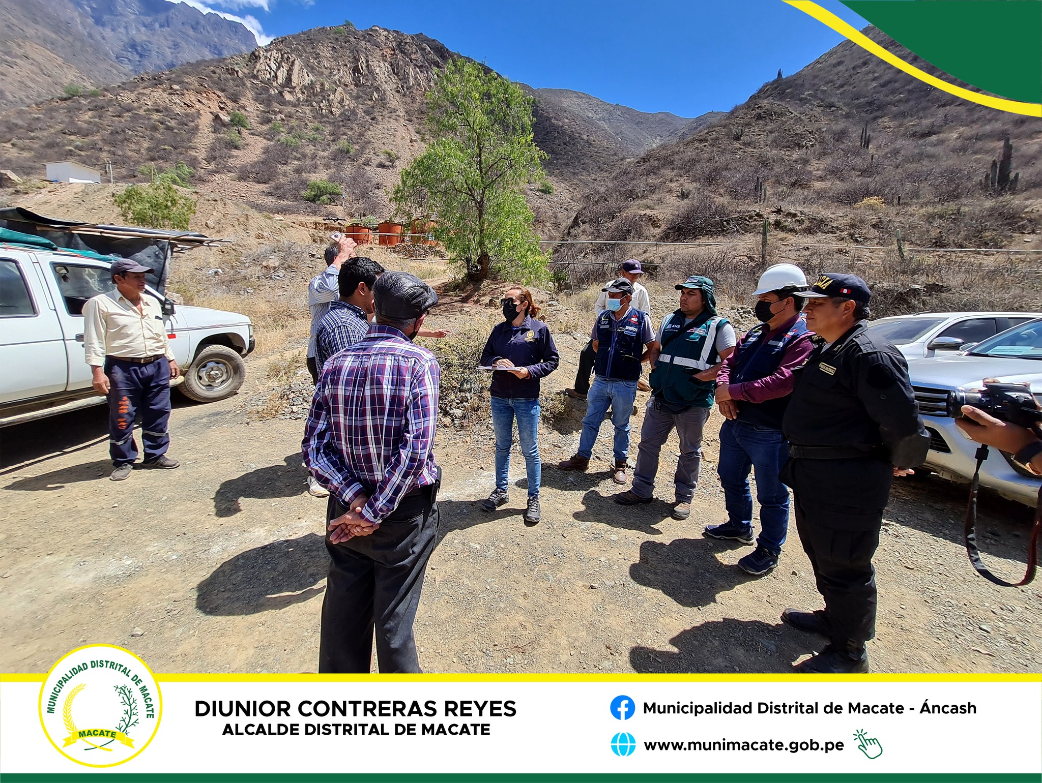 La fiscal verificó los trabajos de exploración en el socavón para observar si existe algún daño al medioambiente.