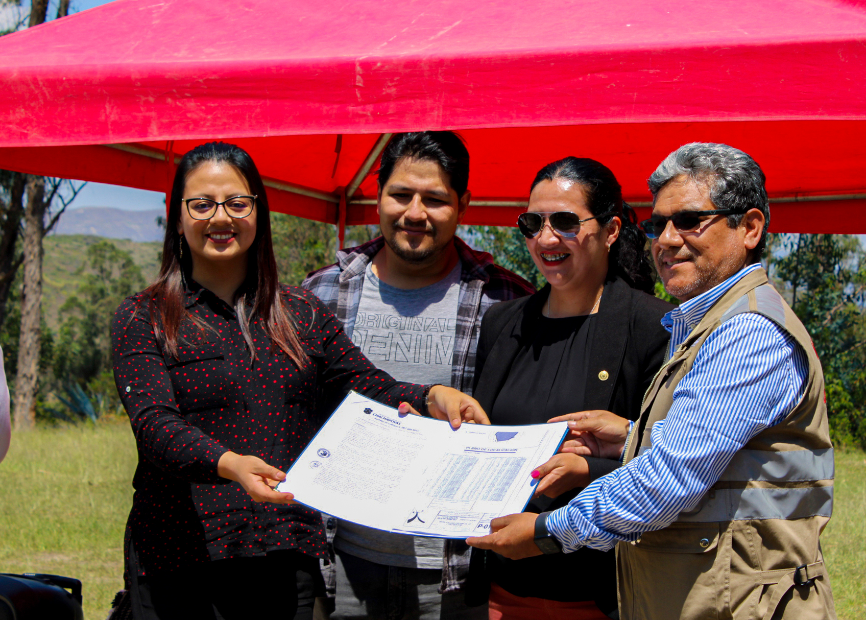 Municipalidad Provincial de Chachapoyas entregó terreno para la edificación del Parque Cultural Bicentenario