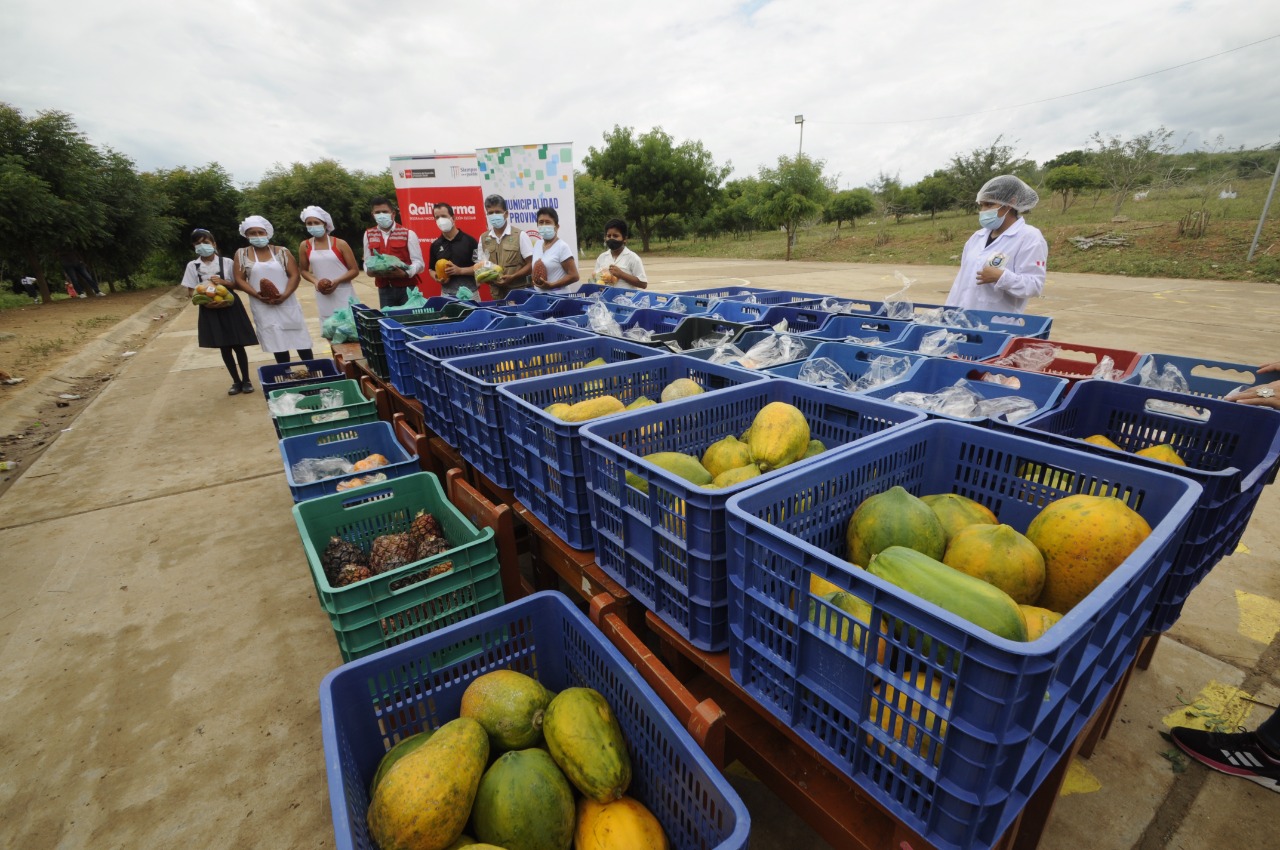 Entrega de alimentos frescos