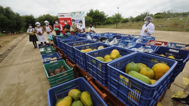 Entrega de alimentos frescos