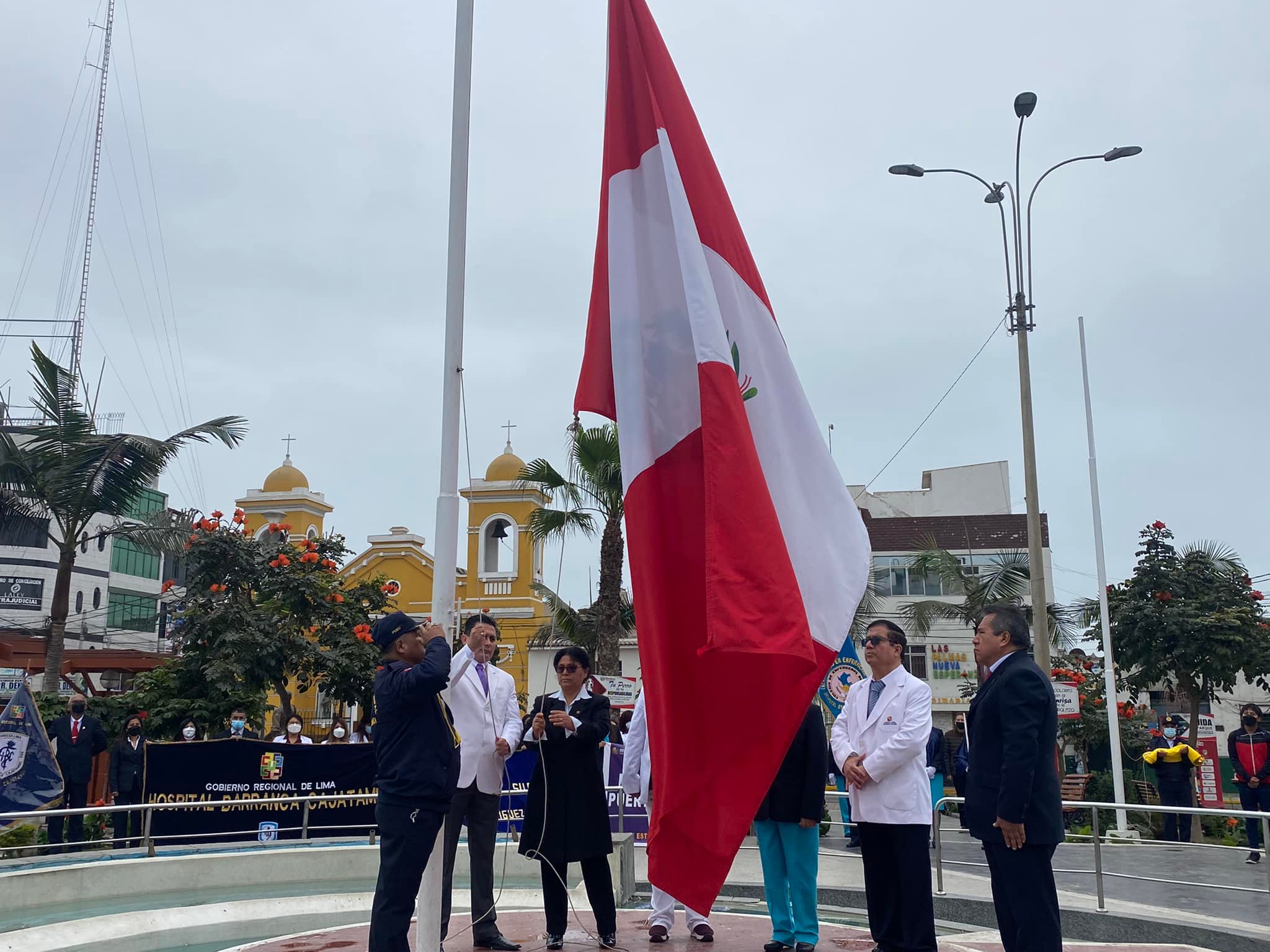 Ceremonia Protocolar de Izamiento del Pabellón Nacional