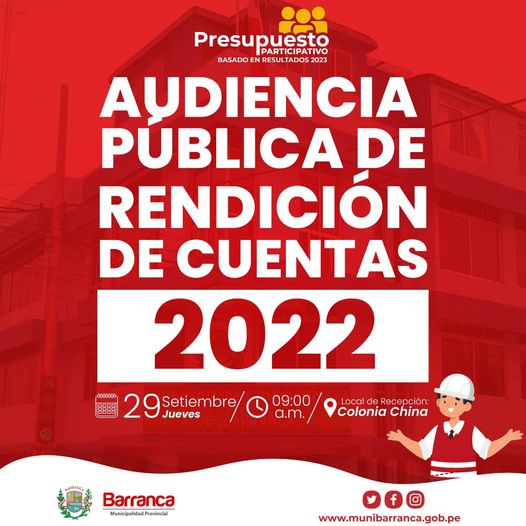 Audiencia pública de rendición de cuentas 2022