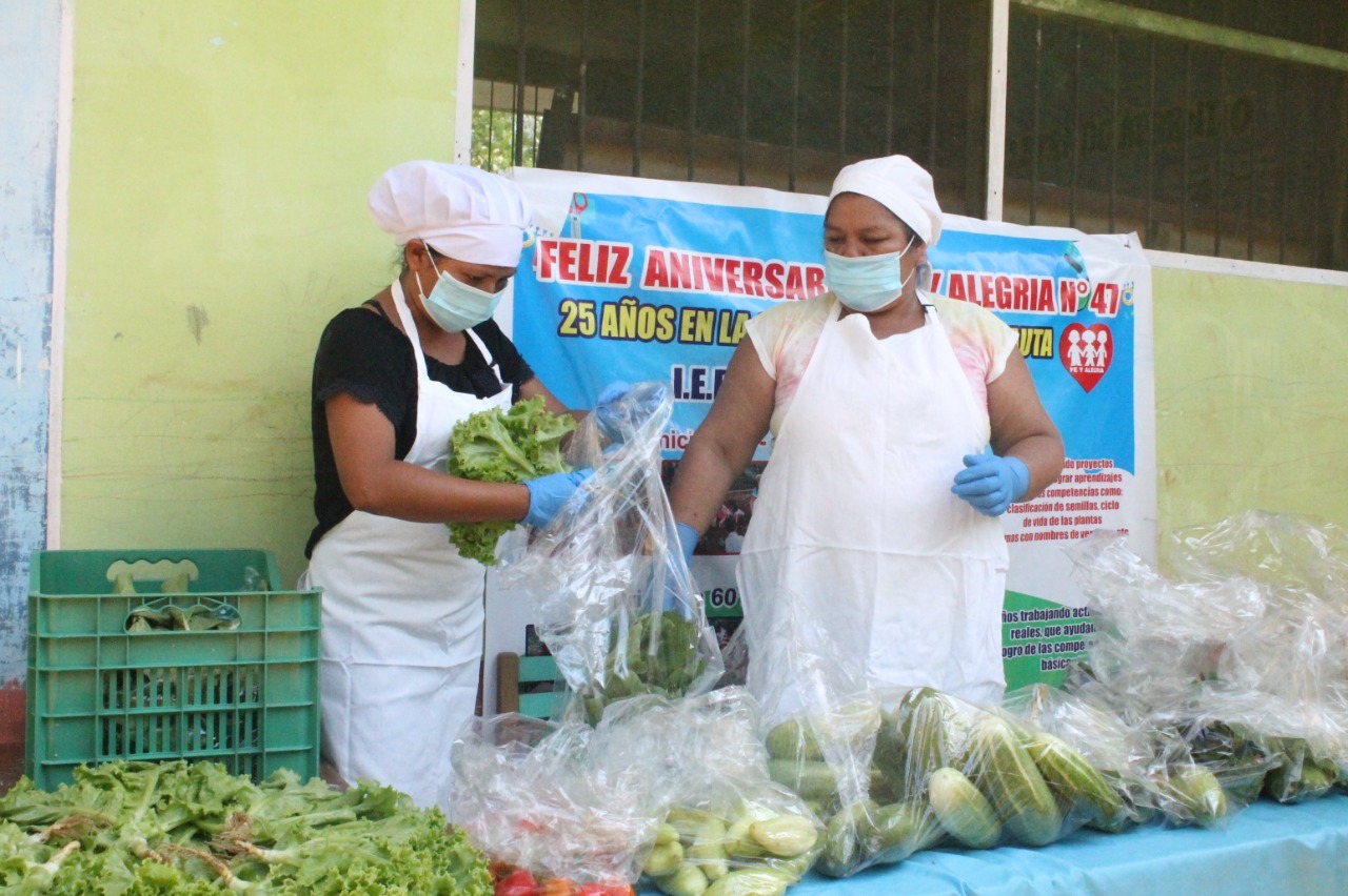 Entrega de alimentos frescos