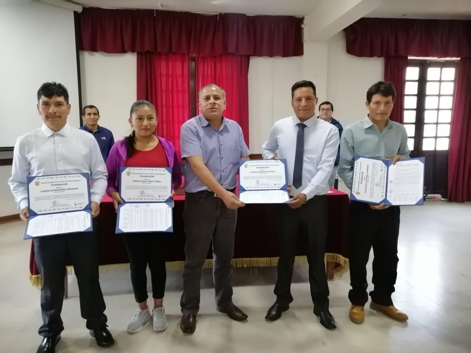 Proclamación y entrega de credenciales de nuevas autoridades municipales del centro poblado La Morada