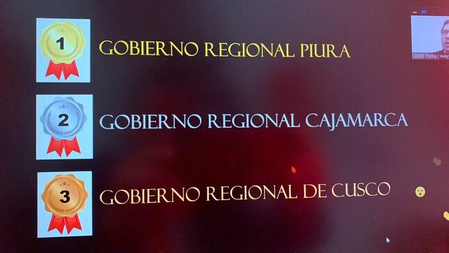 Gobierno Regional Piura gana el primer lugar en reconocimiento internacional sobre Datos Abiertos Gubernamentales