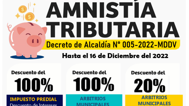 Decreto de Alcaldia n°005-2022-MDDV