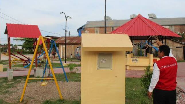 Contraloría alertó que la Municipalidad de Yarinacocha recibió Parque infantil con obras incompletas