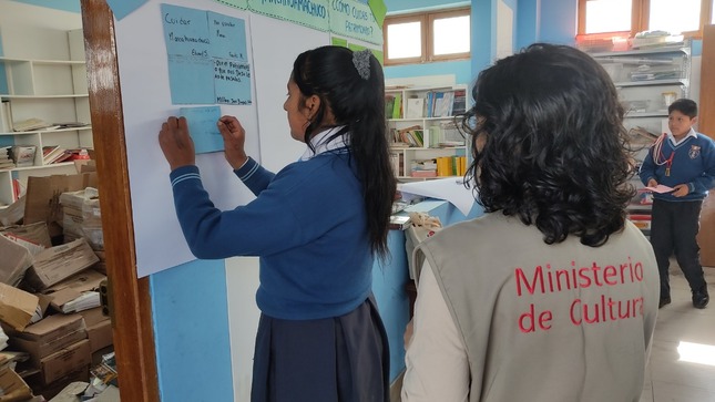 Ministerio de Cultura: Sensibilizan a escolares en temas referentes al Monumento Arqueológico de Marcahuamachuco 