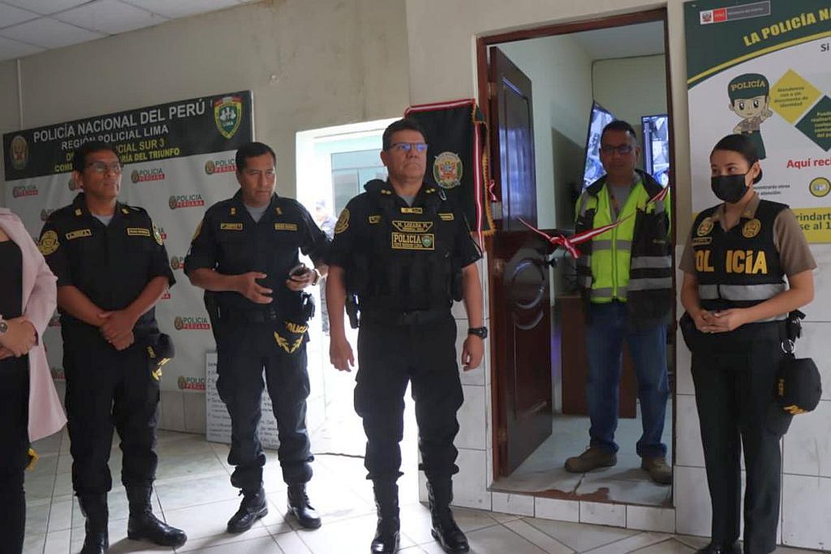 PNP inauguró nueva central de videovigilancia en comisaría de Villa María del Triunfo