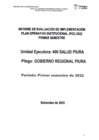 Vista preliminar de documento Informe De Evaluación De Implementación Plan Operativo Institucional(POI)2022 Primer Semestre Unidad Ejecutora: 400 Salud Piura