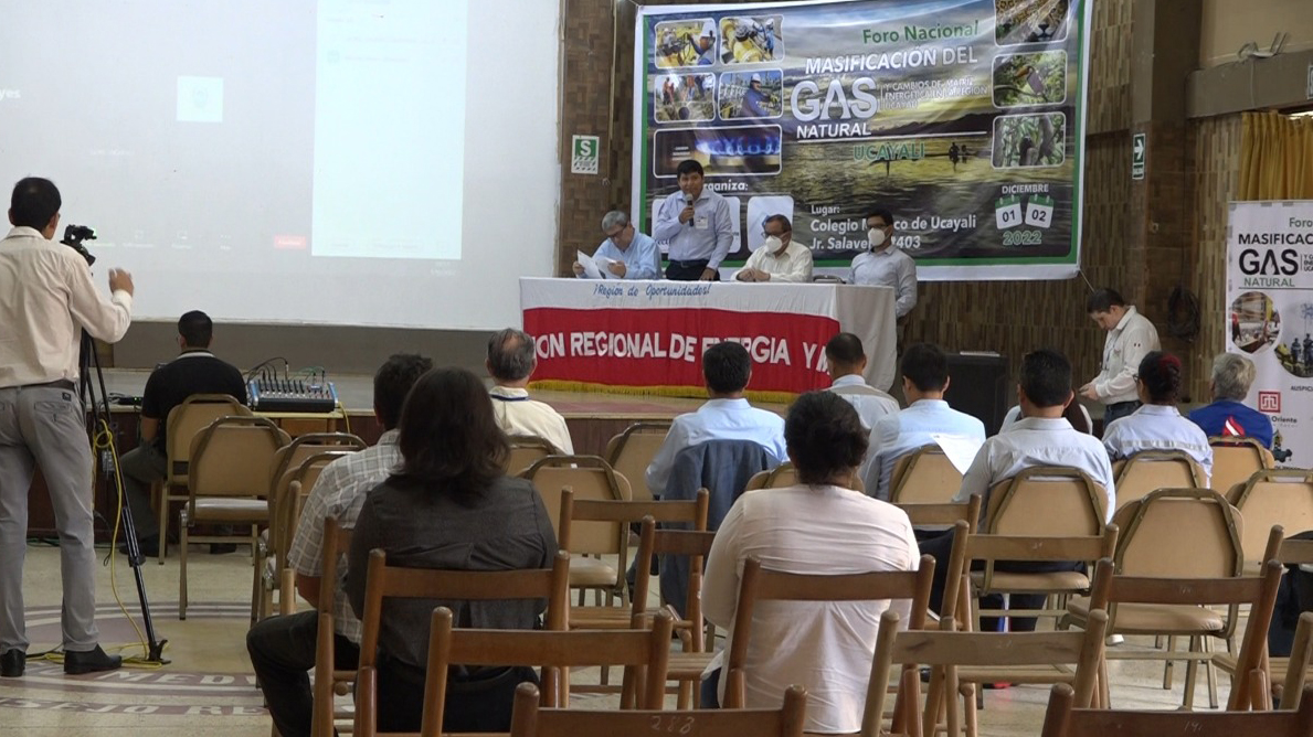 Dirección de Energía y Minas desarrolló foro nacional del gas natural en la región Ucayali