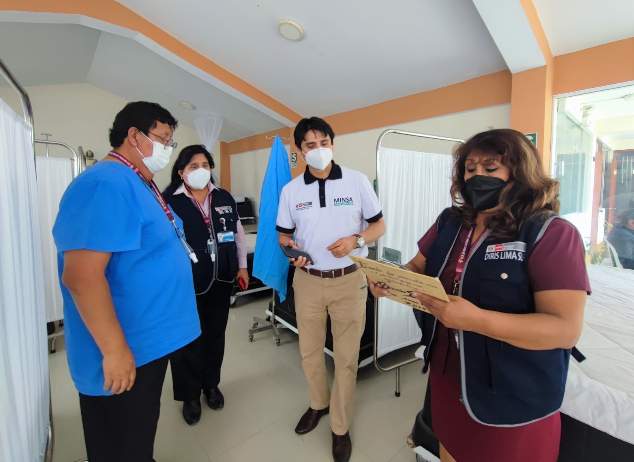 Diris Lima Sur realiza visita de inspección en el Centro de Oxigenoterapia en Lurín