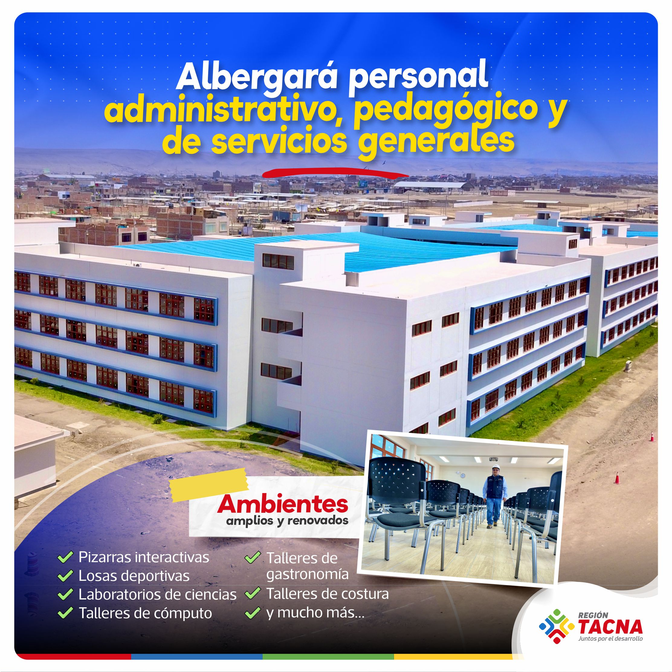 Para mejorar la atención educativa en Viñani.