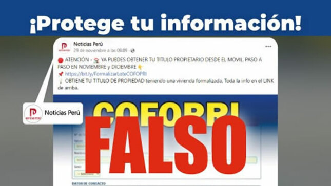 Comunicado - COFOPRI