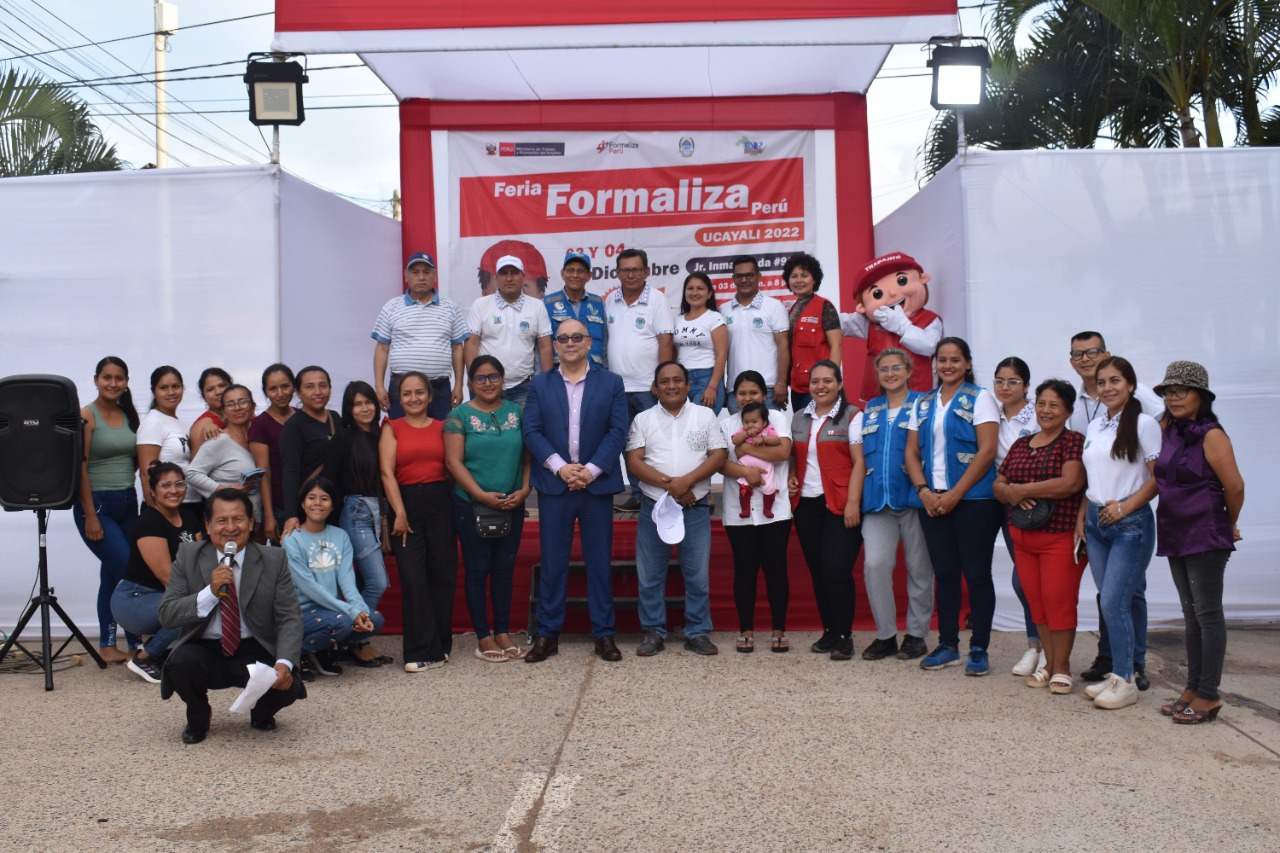 Por primera vez se realizó la feria “Formaliza Perú” en Ucayali