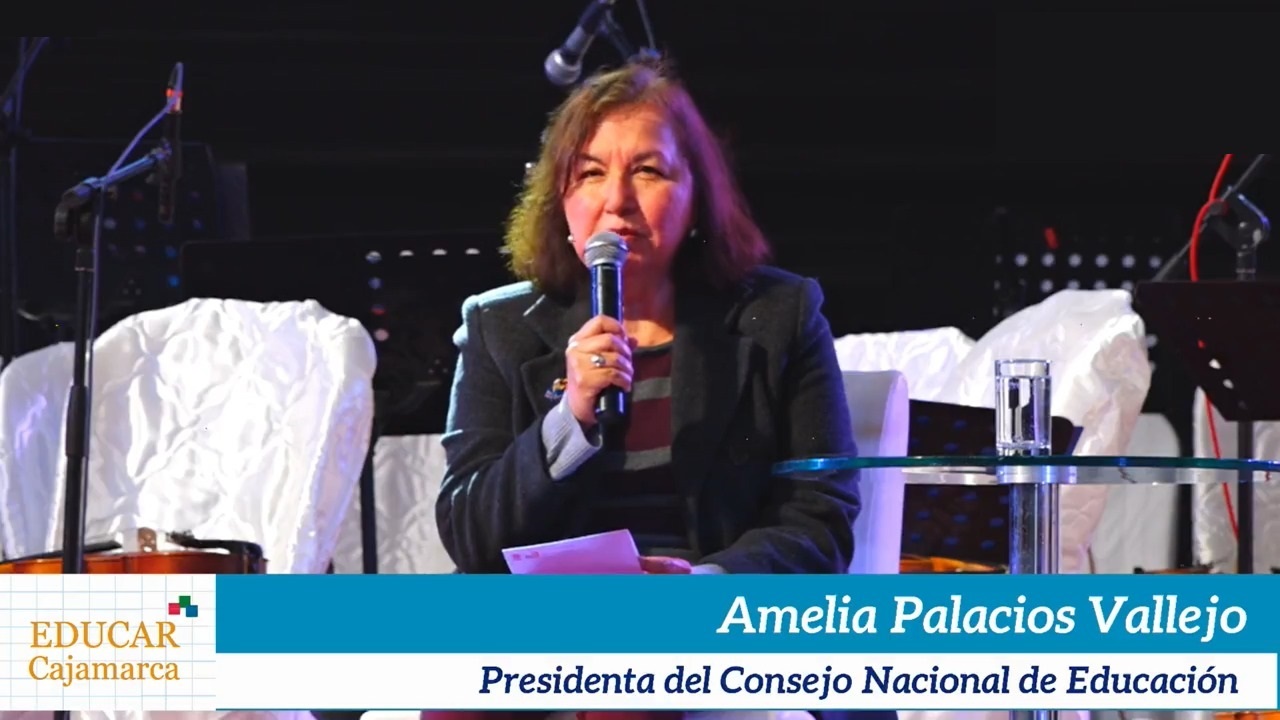 La presidenta del CNE, María Amelia Palacios, asistió al VII Foro “Educar Cajamarca 2022", organizado por la Dirección Regional de Educación (DRE) de Cajamarca, en el que se presentó el Proyecto Educativo Regional al 2036 - PER DECO.