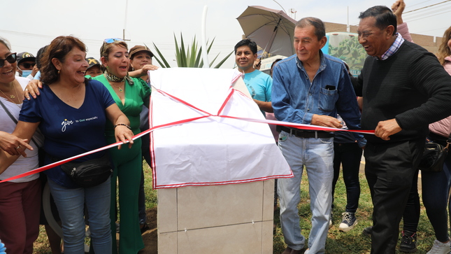 Inauguramos 20 cuadras  de pistas en El Rosario