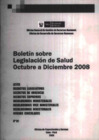 Vista preliminar de documento Boletín sobre legislación de salud: Octubre a diciembre 2008