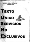 Vista preliminar de documento Texto Único de Servicios no Exclusivos (TUSNE)