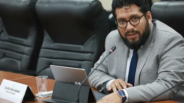 Ministro de la Producción, Eduardo Mora Asnarán